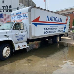 Moving Alton Visitor Center during 2019 flood